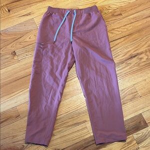 Large Jannuu scrub pants, terra cotta/clay color